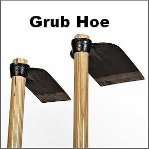 Navigation to Grub Hoes page