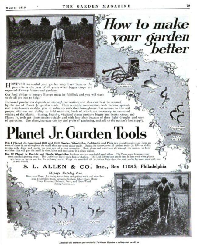 Planet Jr advertisement