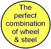 The perfect combination of wheel and steel.
