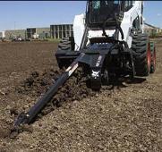 Bobcat trencher or trench digger