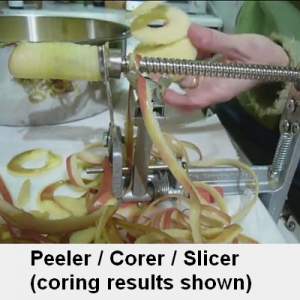 apple corer - lathe style
