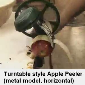 apple peeler - turntable style - metal