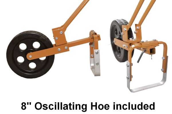 Oscillating hoe attached to the Euro wheel hoe