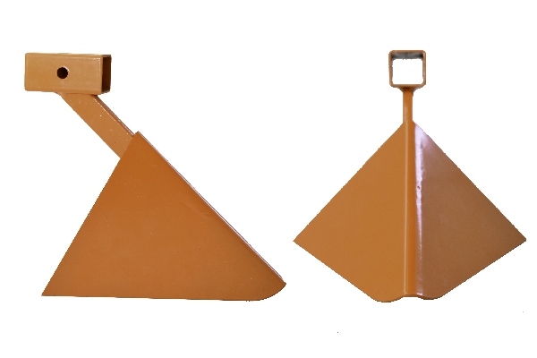 Furrowing plow attachment for garden wheel hoe