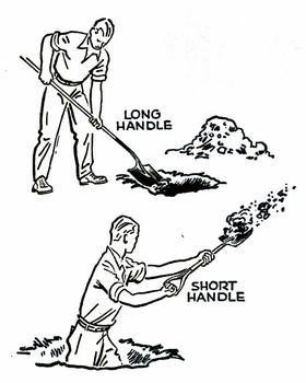 How to choose between long and short handled shovel