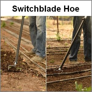With both stirrup hoe and wire weeder heads