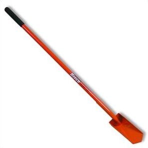 Long-handled trench cleanout shovel